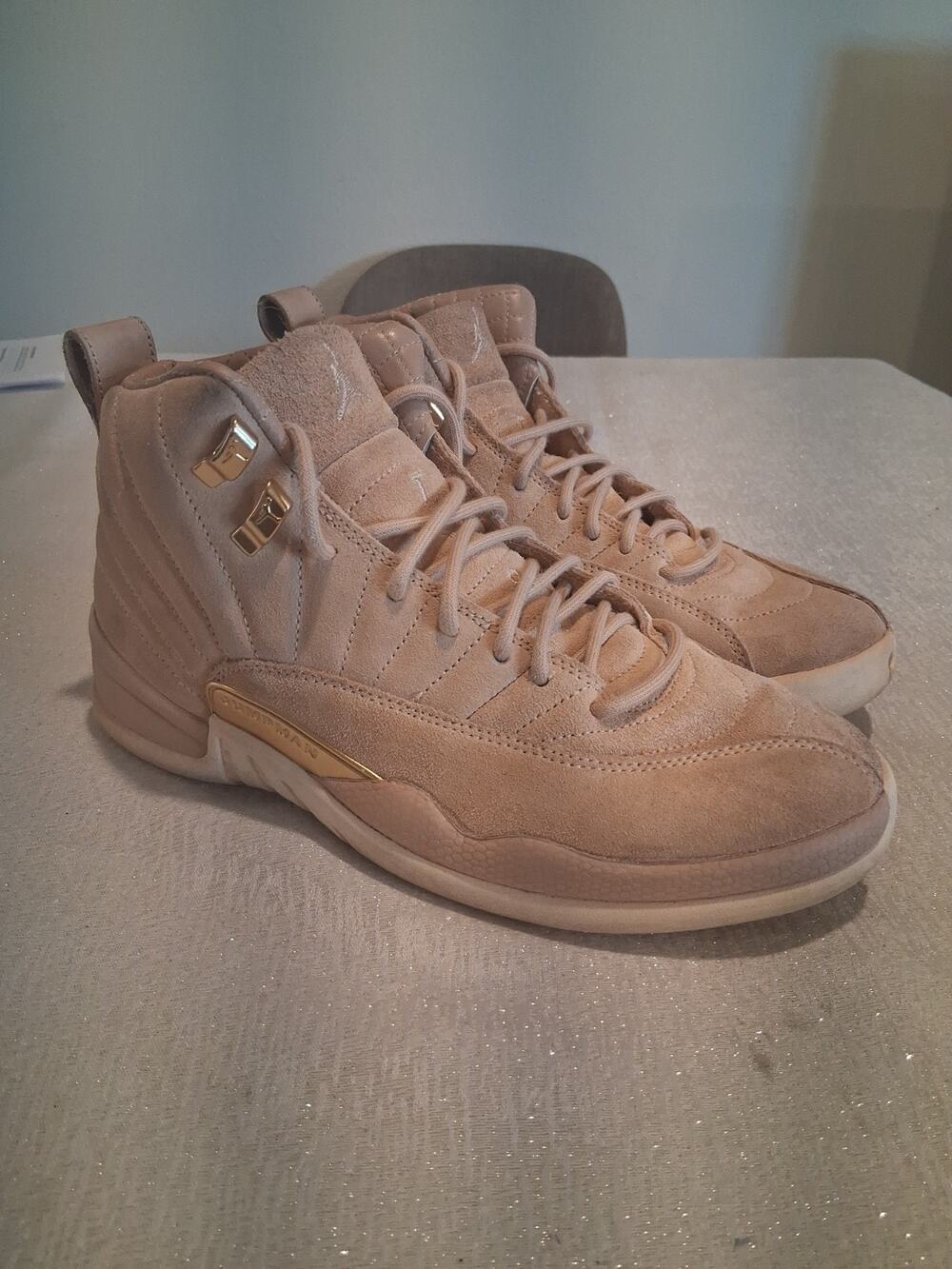 Nike Air Jordan 12 Retro Vachetta Tan Women's Size 8.5 AO6068-203 Used No...